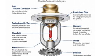 pendant fire sprinkler head components