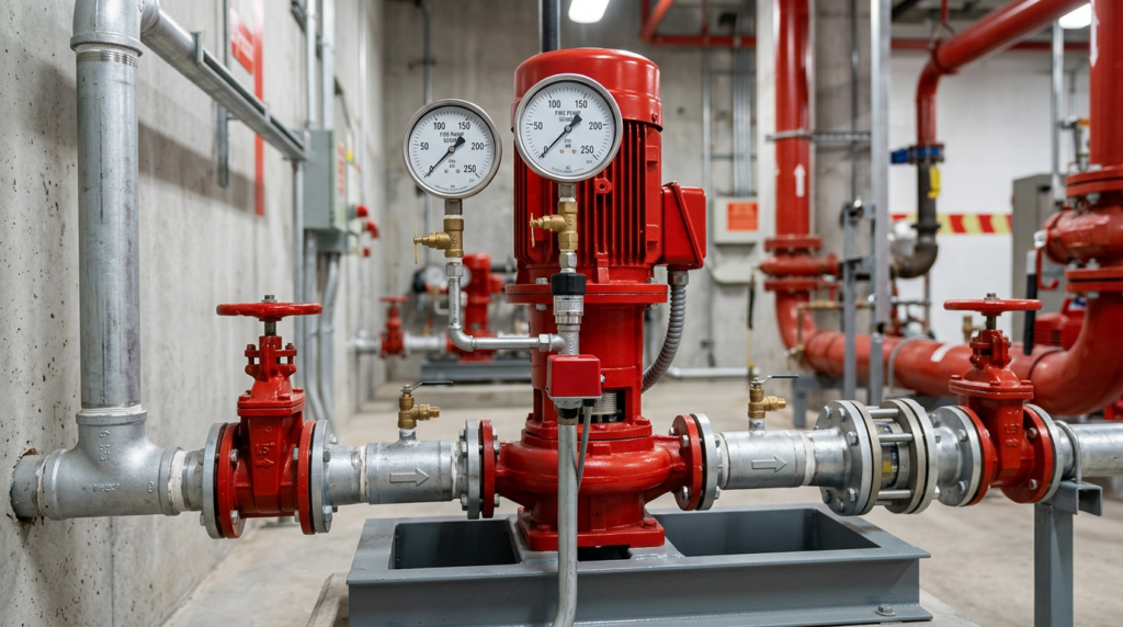#1 Fire Pump Repair and Maintenance in Las Vegas 12 jockey pump and related valves gauges and piping