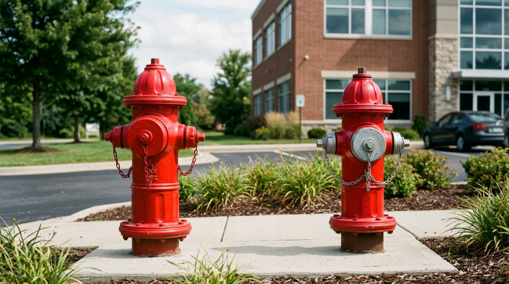 #1 Private Fire Hydrant Service in Las Vegas 10 private fire hydrant on commercial property grounds